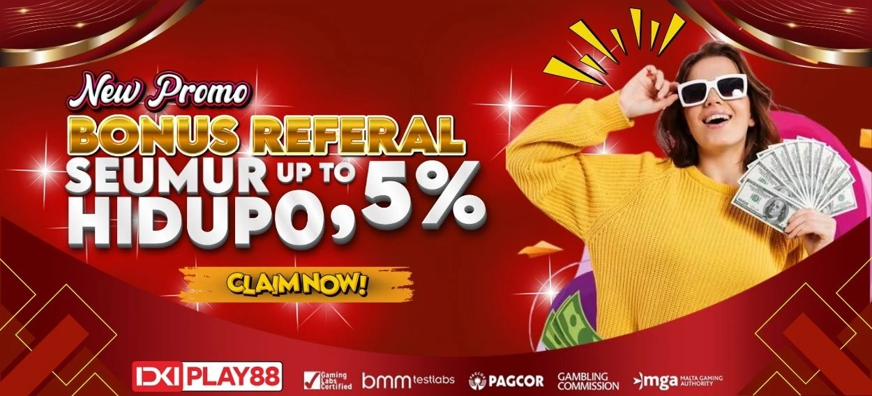 BONUS REFFERAL SEUMUR HIDUP 0.5%